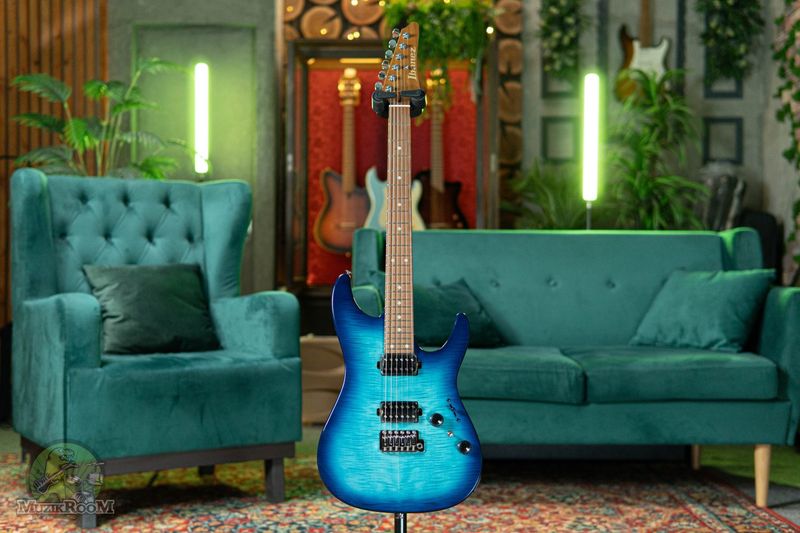Ibanez Standard AZ24S1F Transparent Turquoise Burst