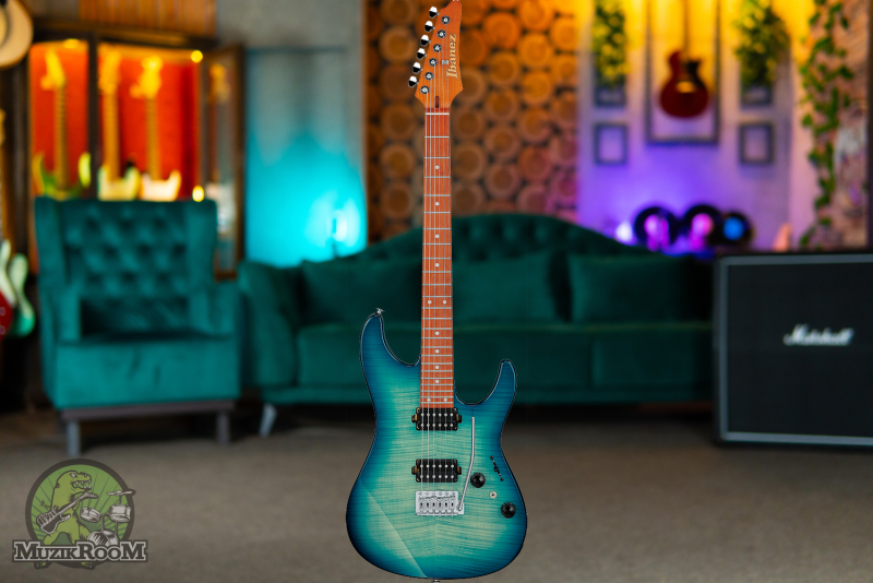 Ibanez Standard AZ24S1F Transparent Turquoise Burst