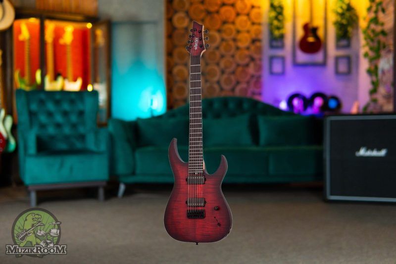 Schecter Sunset 7 Extreme Scarlet Burst