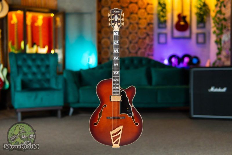 DAngelico Excel 16 Amaretto Burst