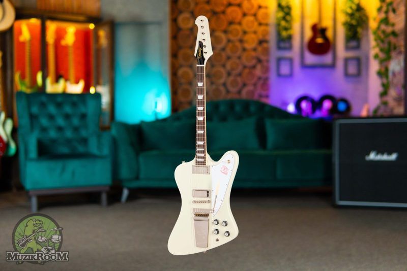 Epiphone 1963 Firebird V Maestro Vibrola Polaris White