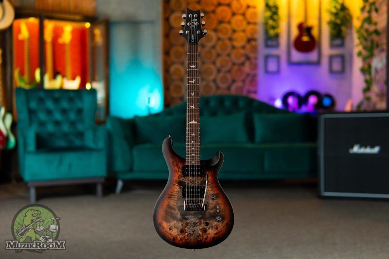 PRS SE Custom 24/08 CJ Exotic LTD Charcoal Cherry Midnight Burst