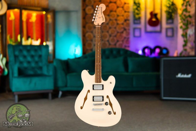 Squier Affinity Starcaster Deluxe Olympic White