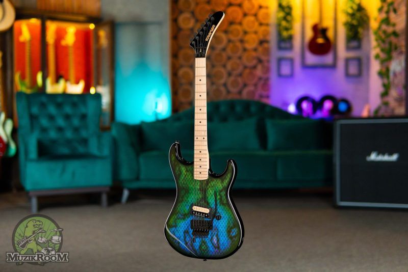 Kramer Guitars Viper Baretta Snakeskin Green Blue Fade