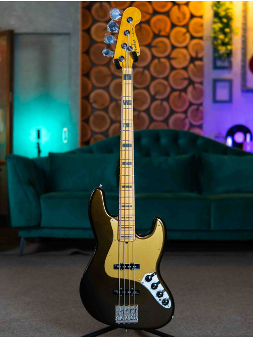 Fender American Ultra Jazz Bass MN Texas Tea