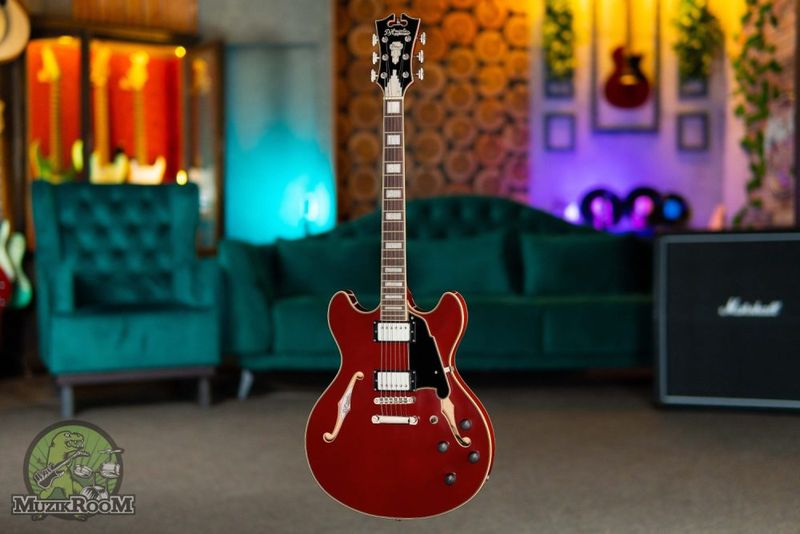DAngelico Premier DC Burnt Red