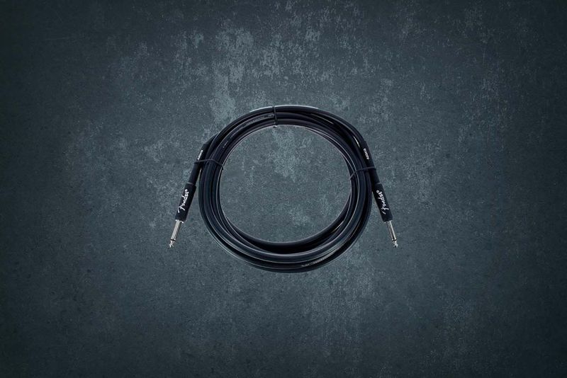 Fender Professional Cable 4,5m Black, гитарный кабель, 4,5 метра